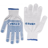 Перчатки ХБ с защитой от скольжения "Зубр"
